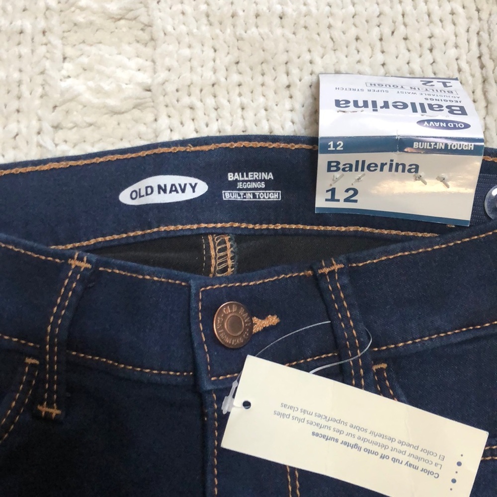 Old navy 12 NWT ballerina jeans girls - Picture 2 of 3
